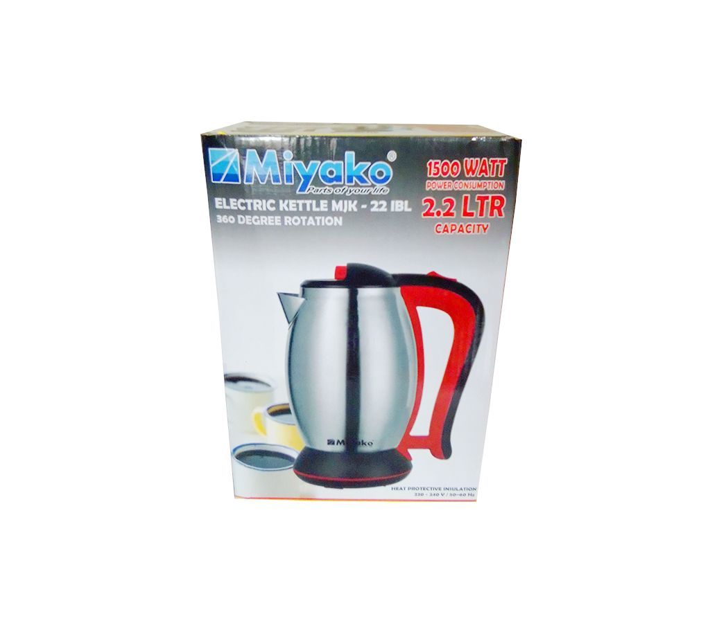 MIYAKO ELECTRIC KETTLE- 2.2 LTR-1500 WATT