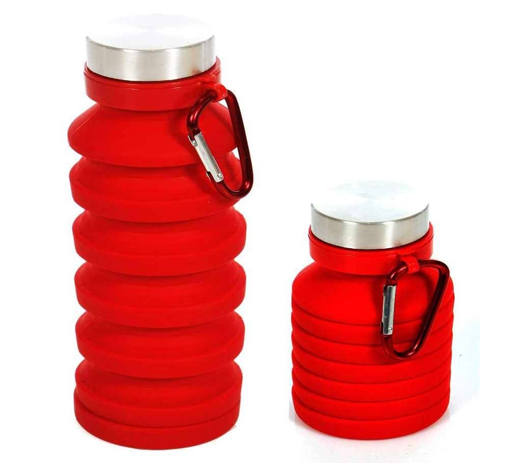 Portable Silicone Water Bottle, Retractable Folding Bottle, Outdoor Travel Drinking Collapsible Sport Drink Bottle