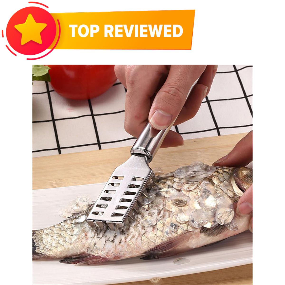 Stainless Steel Fish Scaler Scales Skin Remover