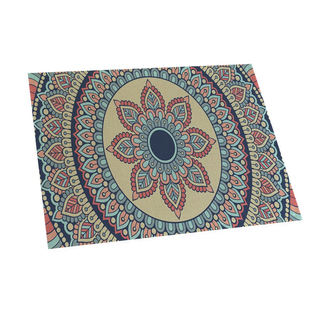 Multicolor Flower Anti-slip Place Mat Dining Table Cushion Coaster Cup Pad Decor