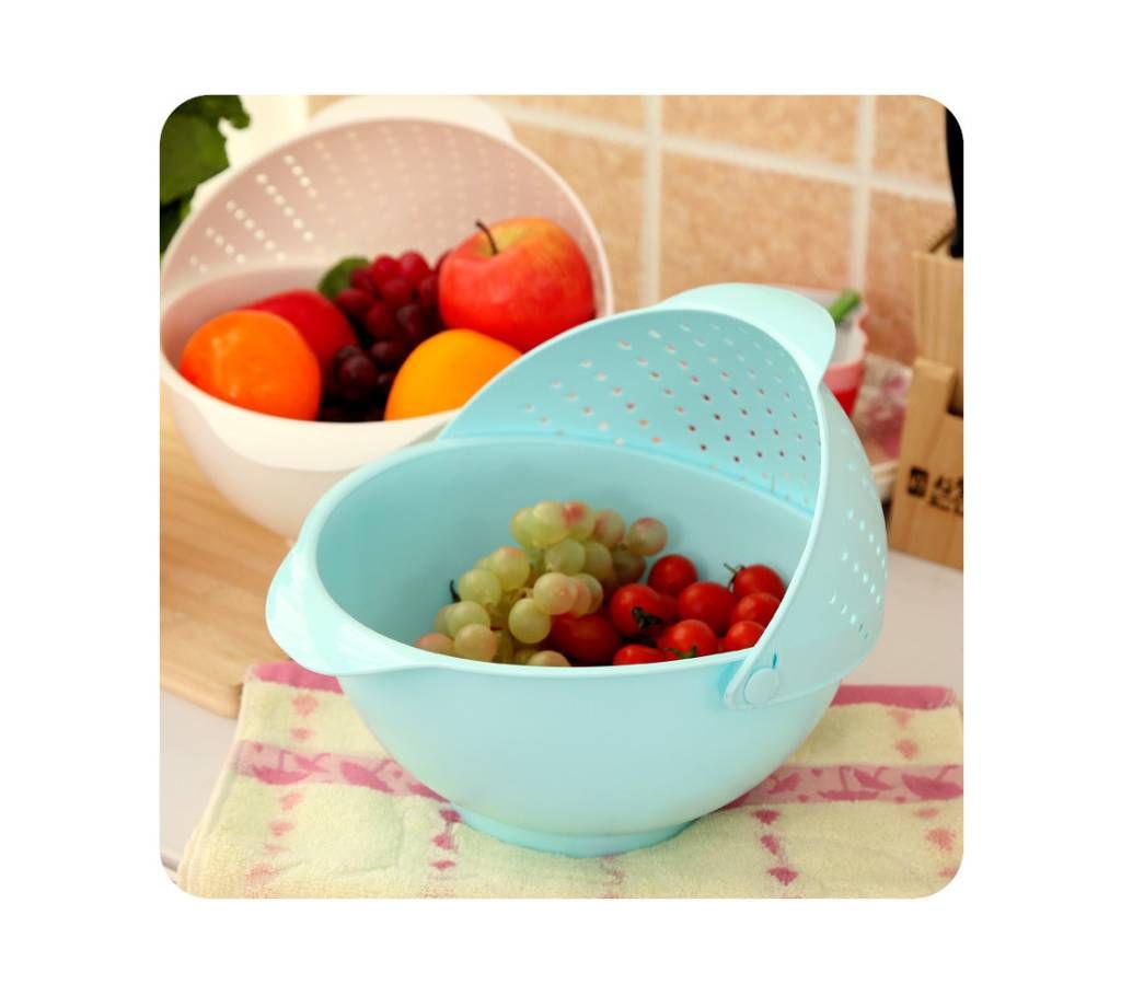 Drain Rice Bowl Plastic Washing Basket