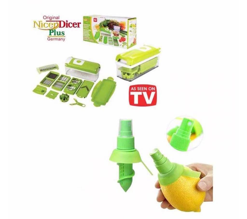 Nicer Dicer & Lemon Juice Sprayer Combo