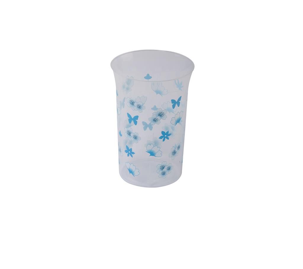 74122 Slim Glass 0.37L - Light Blue (Combo of 10)