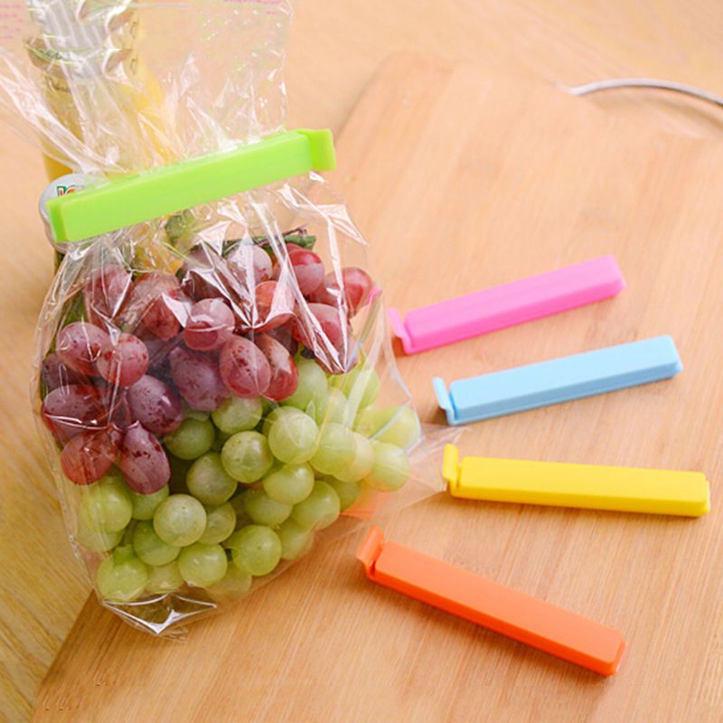 FOOD SEAL CLIPS  FOR PICNIC SNACK FRESH STORAGE SEALER KITCHEN TOOL TRAVEL ACCESSORIES -12 PCS