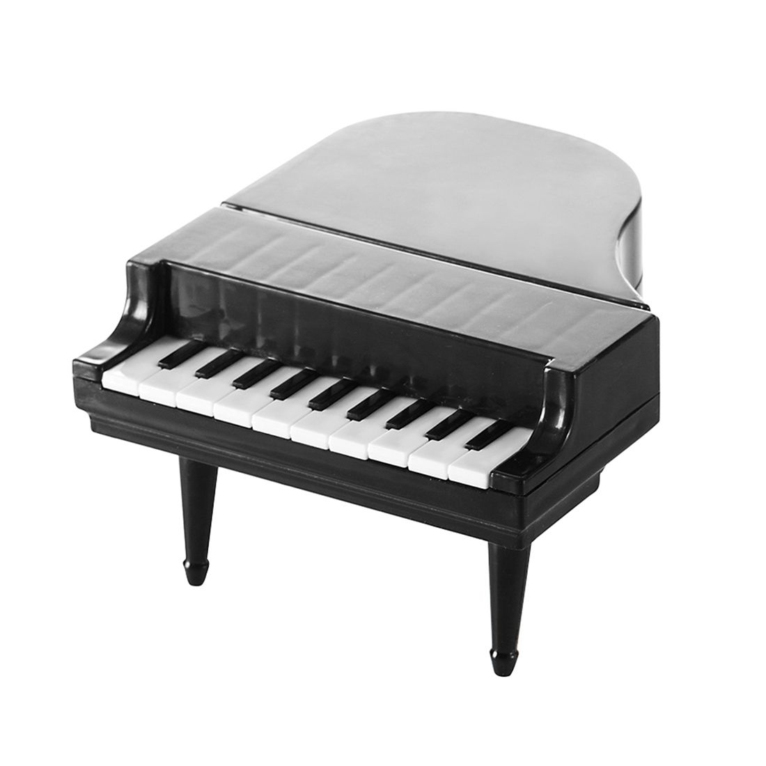 Black creative piano modeling keys fruit fork home dessert cake fruit fork selection kitchen bar tableware tools Exquisite Product