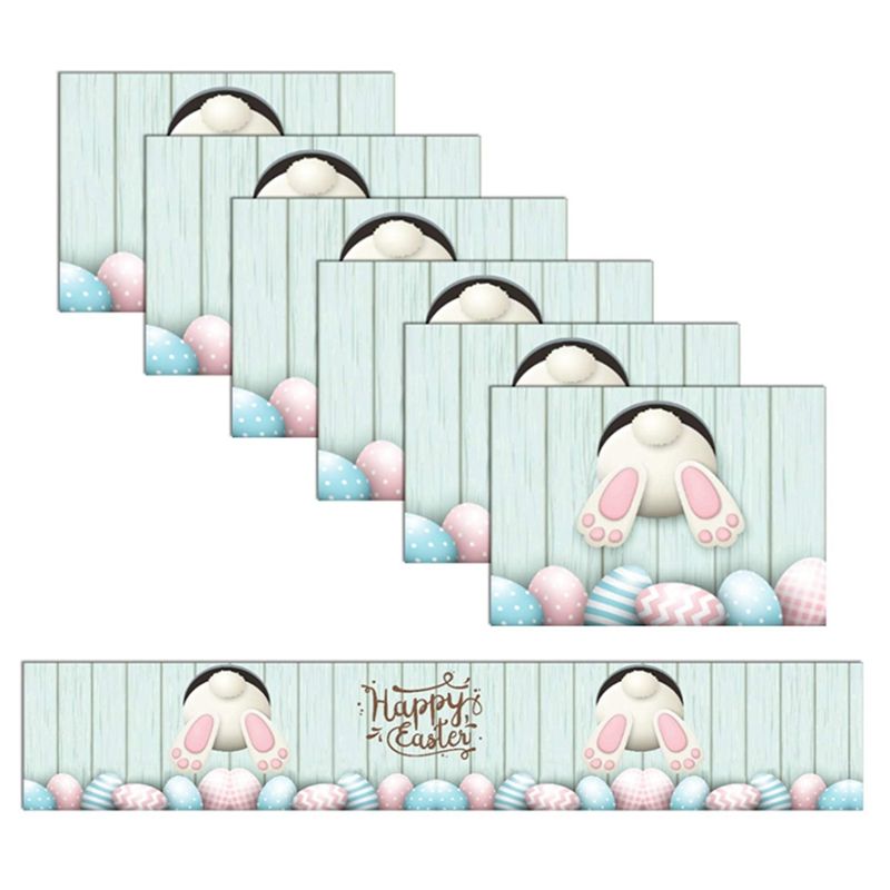 BRADOO-Easter Tablecloth,Rabbit Tail Table Mat, Suitable for Spring and Easter Holiday Decoration