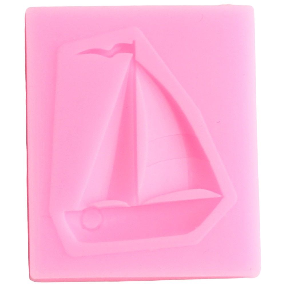 Boat Shape Fondant Molds Candy Silicone Mold DIY Wedding Cake Decoration Tools Chocolate Gumpaste Mould Cupcake Baking Moulds