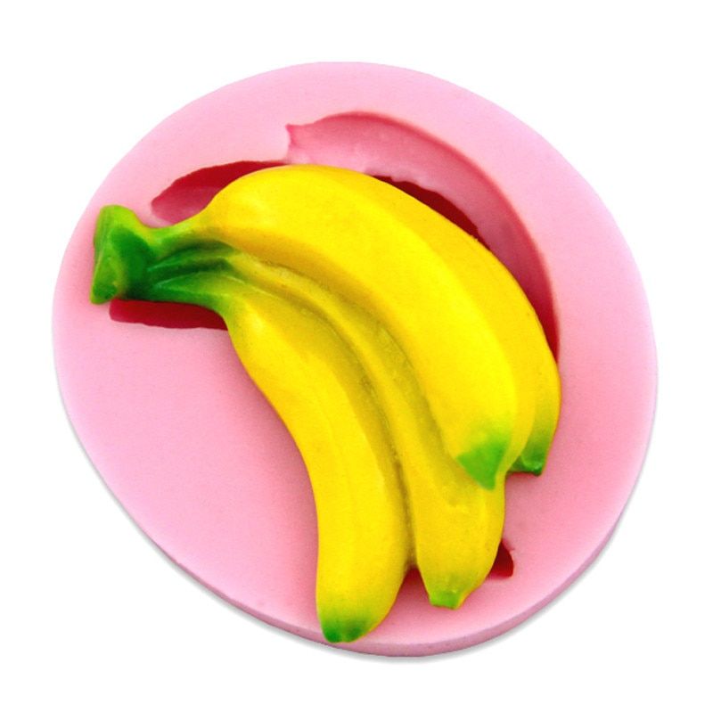 Luyou 3D Banana Silicone Cake Mold Fondant Decorating Cake Tools Fruit Sugar confeitaria Chocolate Candy Soap Candle Molds FM111