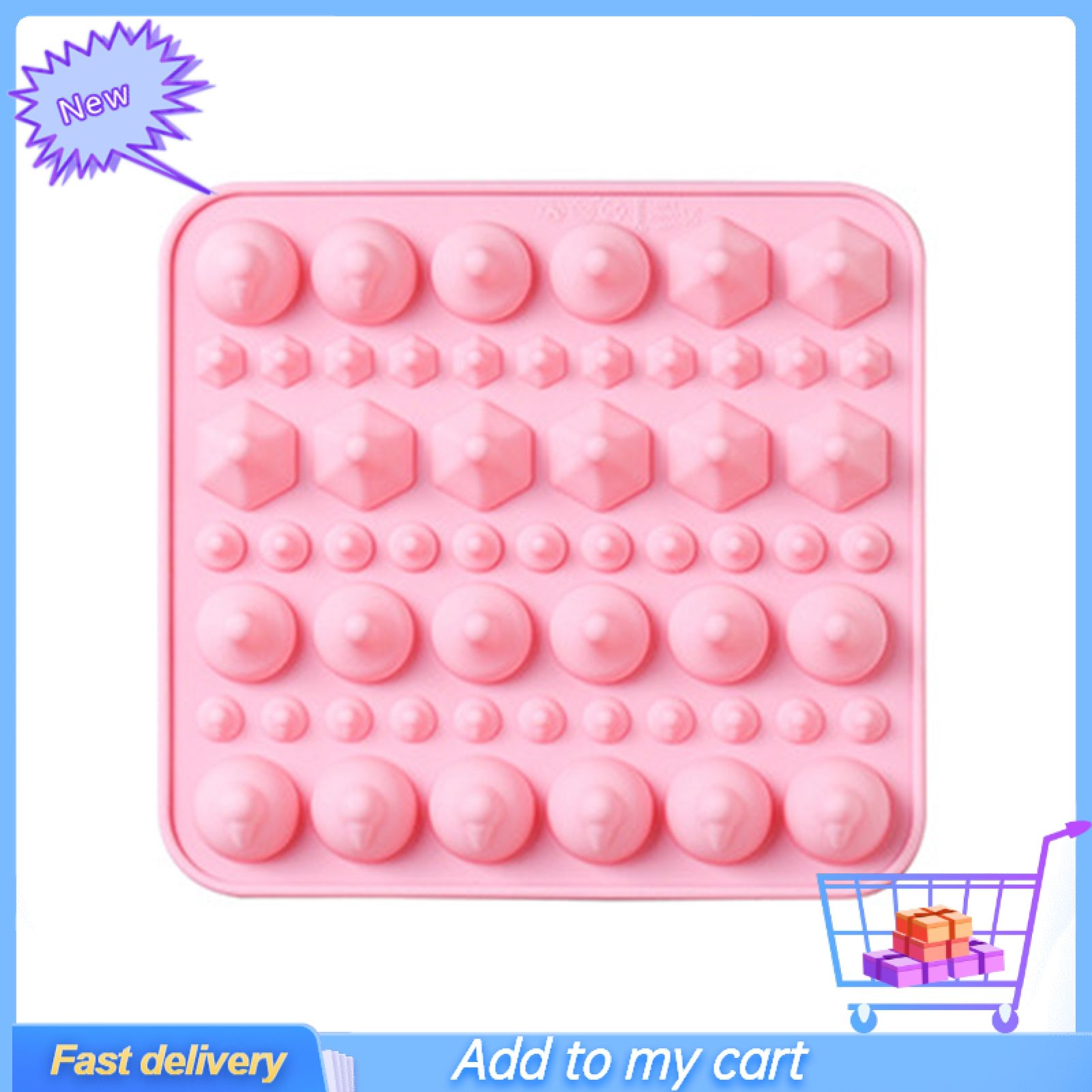 Cake Mold Eco-friendly Heat  Resistant Silicone Pudding Dessert DIY Craft Projects Mould for Home