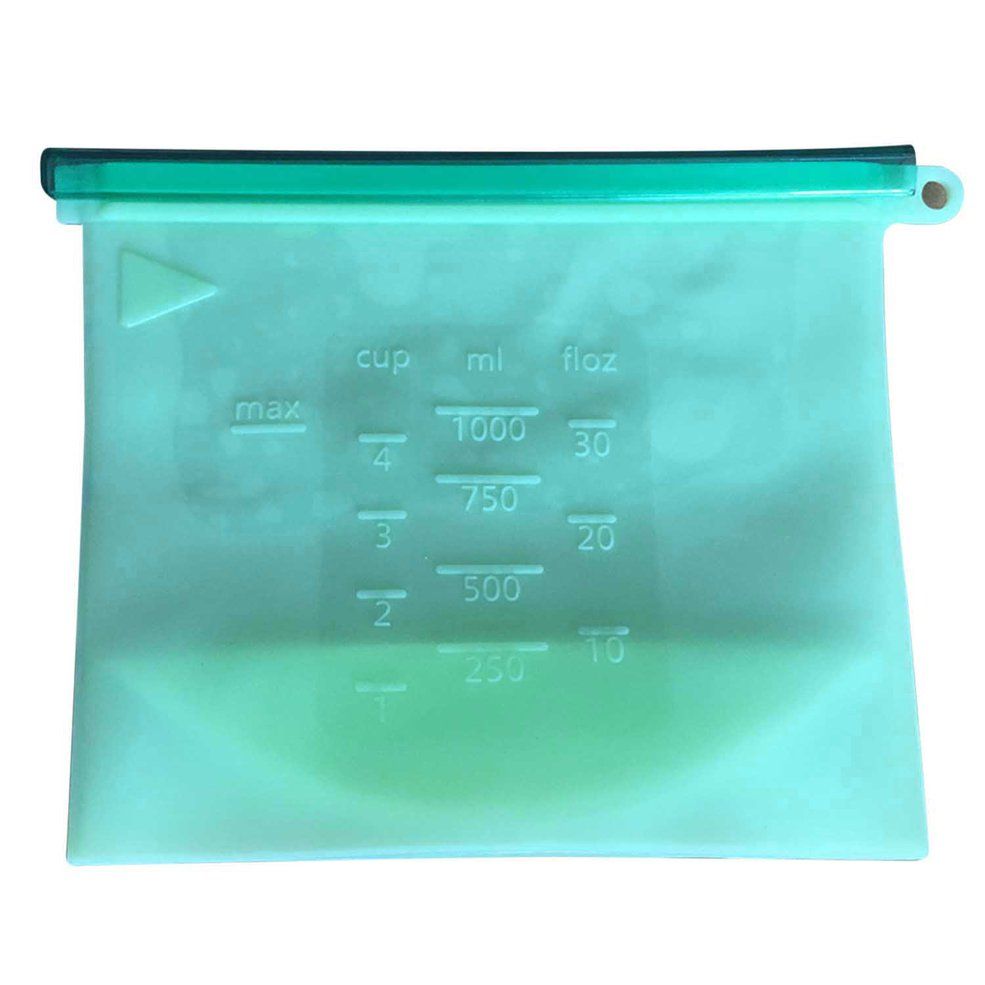 MA 1000Ml Silicone Storage Bag Food Packaging Bag Microwave Sealed Food Bag