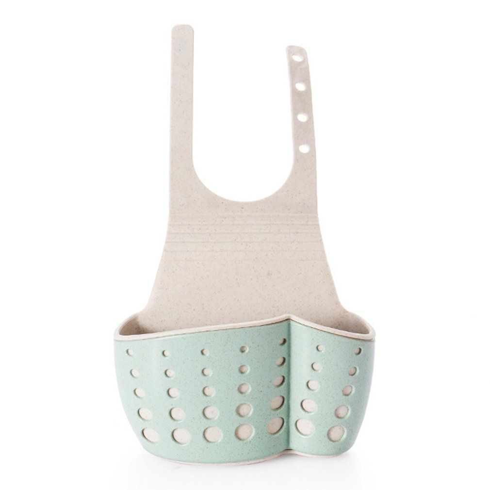 Kitchen Shelving Storage Bag Sponge Holder Hanging Basket Sucker Sink