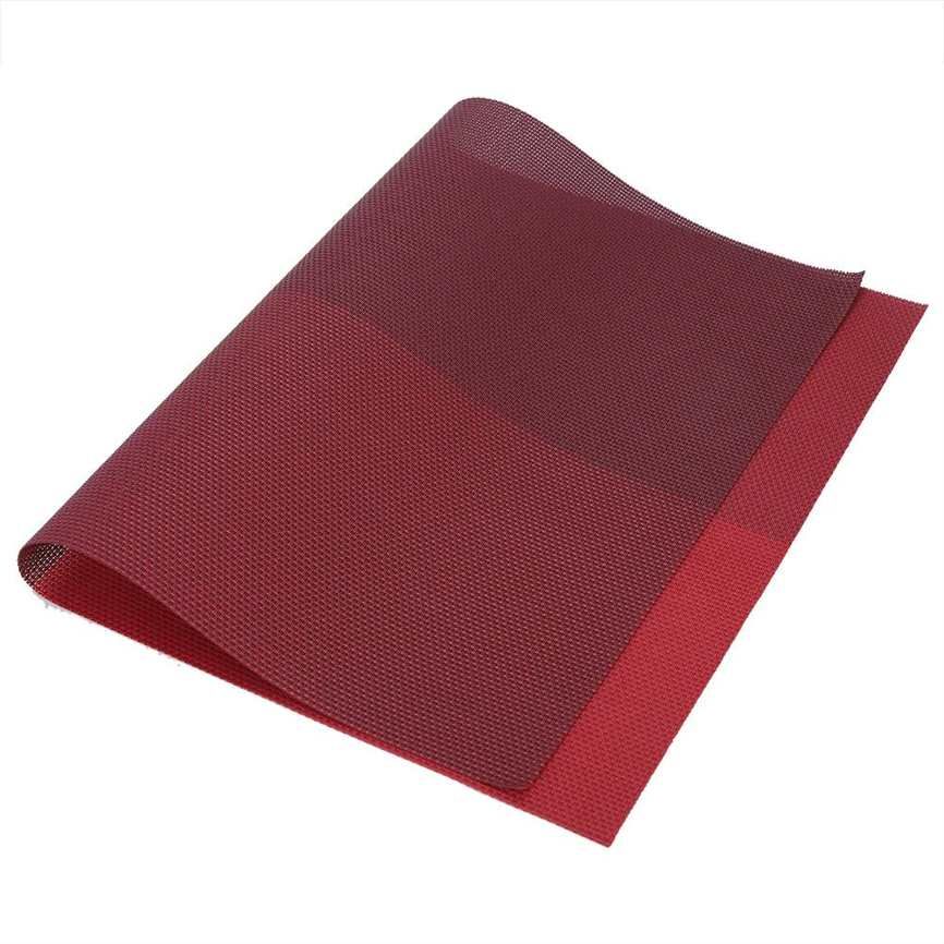 4pcs Rectangle Table Mats For Dining Plaid Pattern PVC Pl Household