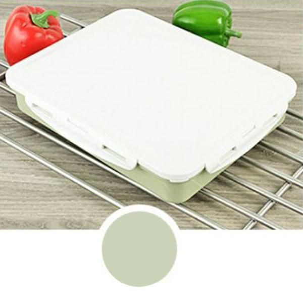 High-capacity Stainless Steel Thermo Bento Lunch Boxs Japanese Food Box Insulated Lunchbox Thermal School Food Container# Green Five
