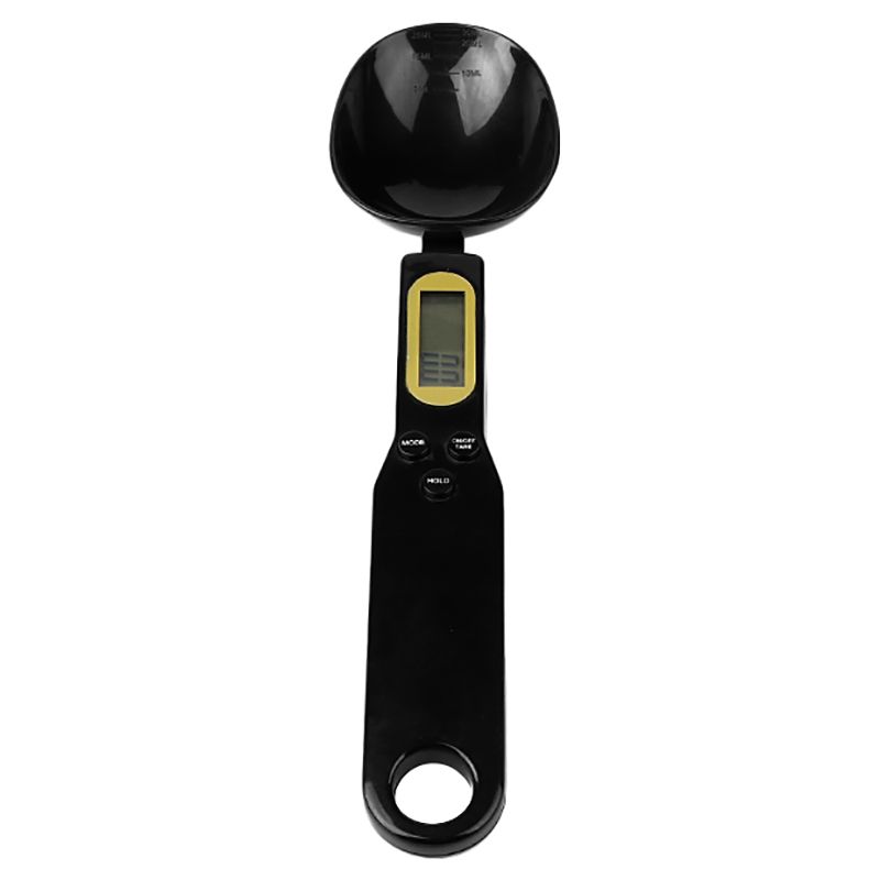 Spoon Scales, Household Portable Electronic Scales with LCD Screen, for Measuring Milk Powder, Coffee Powder (Black)