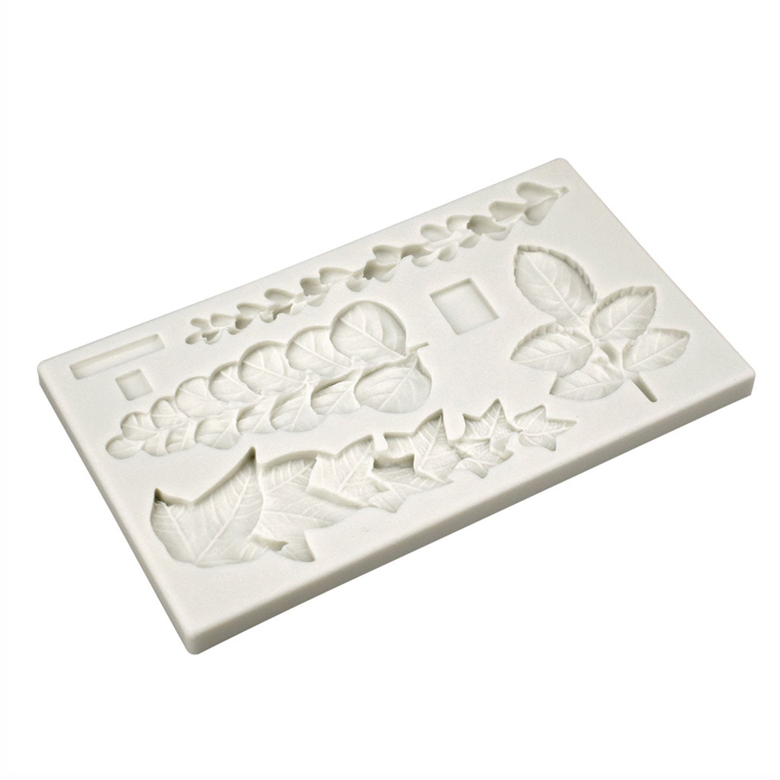Baking Mold Multi-use Succulent Ivy Rose Eucalyptus Leaves Fondant Mold