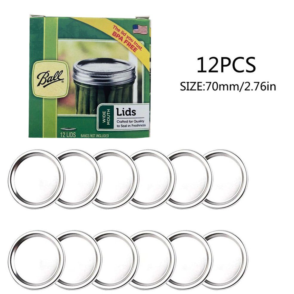 HA Mason jar lid tinplate Split seal cover round metal ring iron cover Canning Lids Cup Lid Split Cover Piece Wide Mouth