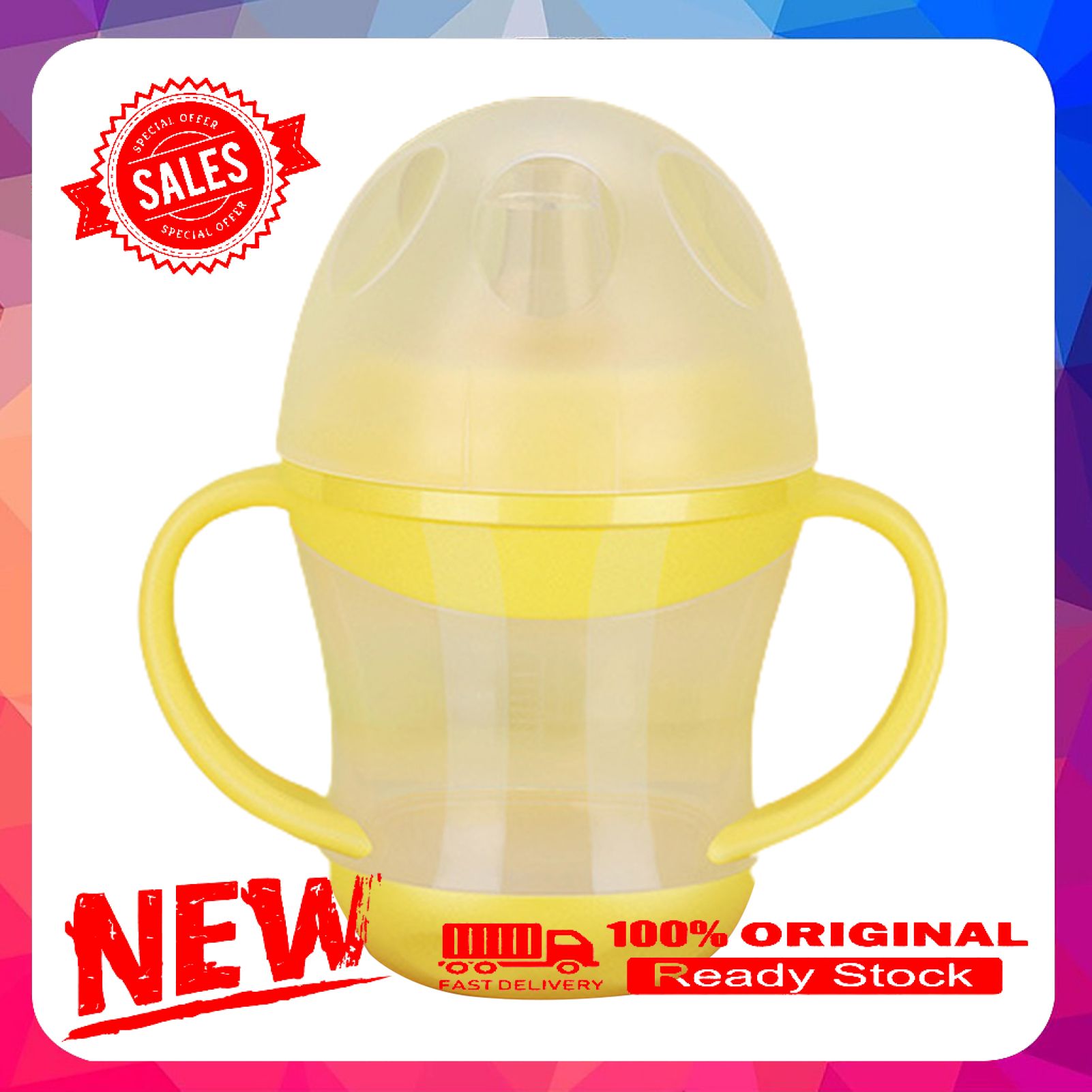 Water Cup Duckbill Mouth Design Leak-proof Portable Infant Sippy Water Bottle for Outdoor