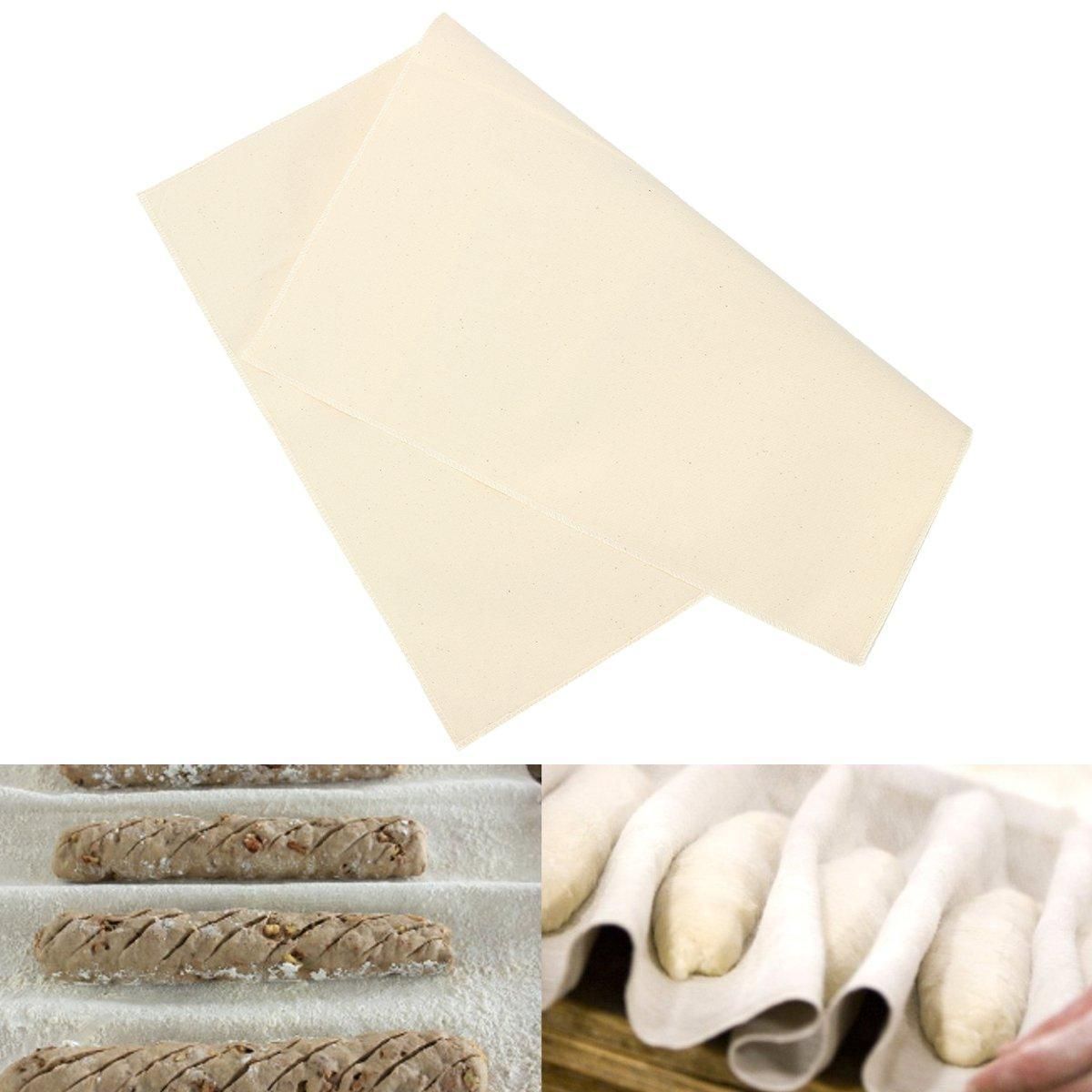 Proofing Linen Flax Cloth Couche Bakers Pans Proving Bread Baguette Kitchen Tool