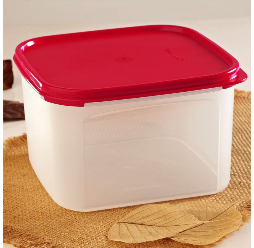 Tupperware MM Square Transparent Dry Storage Plastic Smart Saver Containers 2.6L 1pc