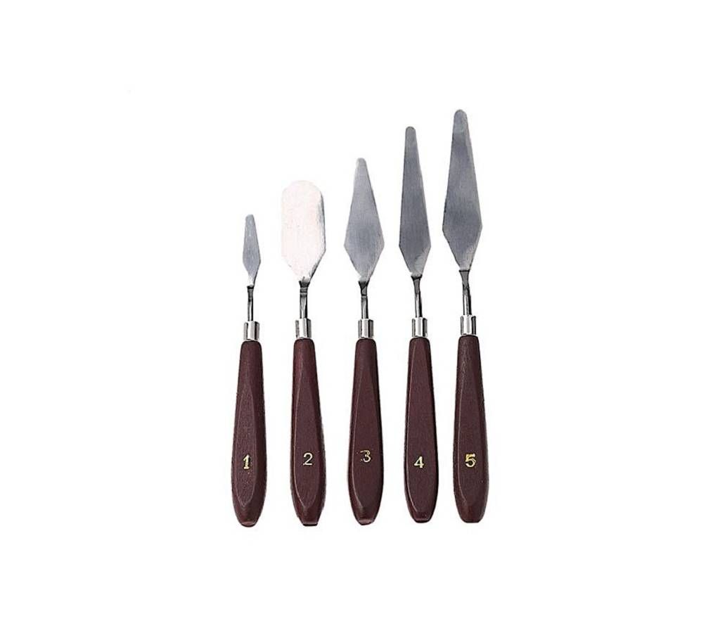 Painting Knife Set - Brown (Pack of One: 5pcs)