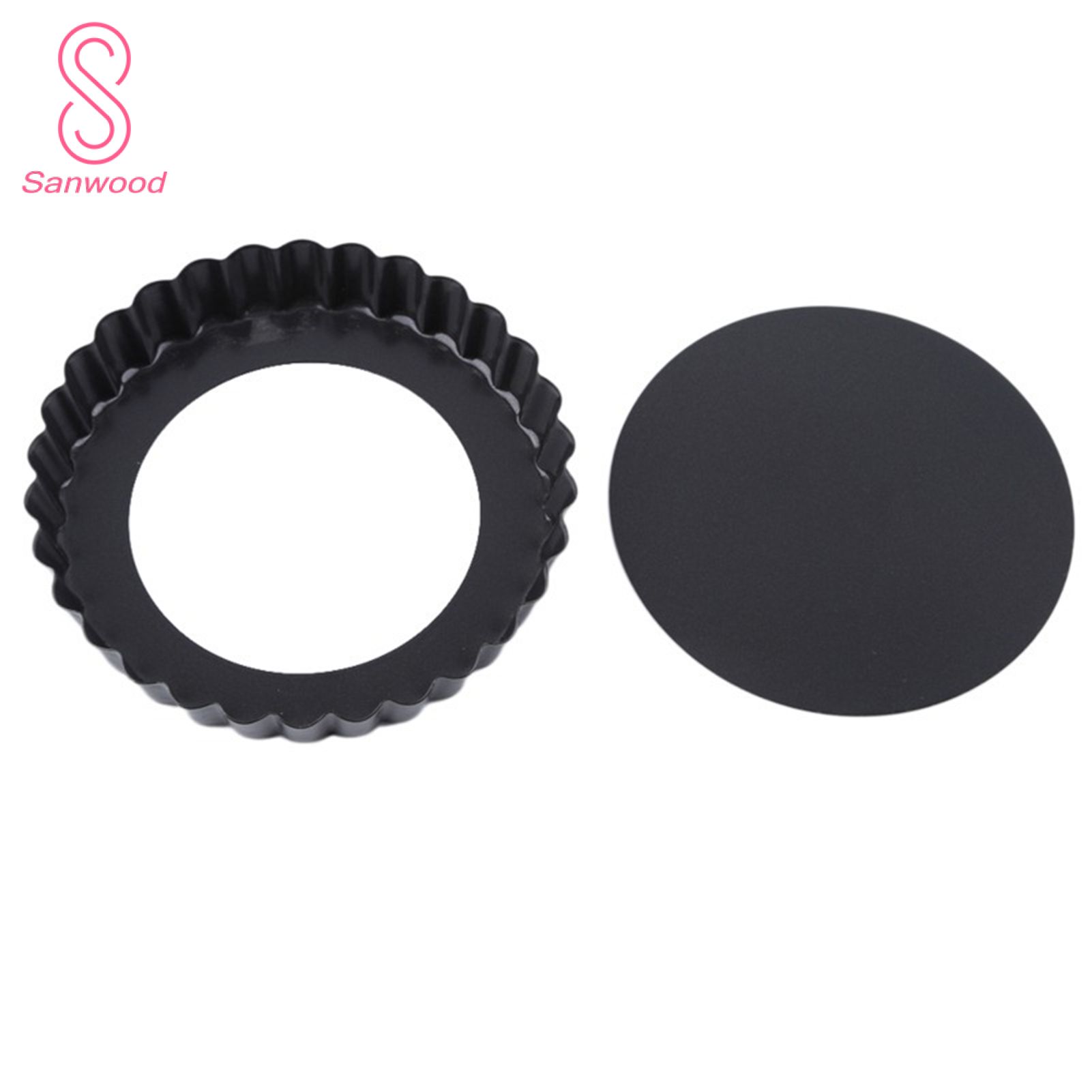 Cake Mold Eco-friendly Anti-deform Carbon Steel Removable Pie Pizza Cake Mold for Dorm