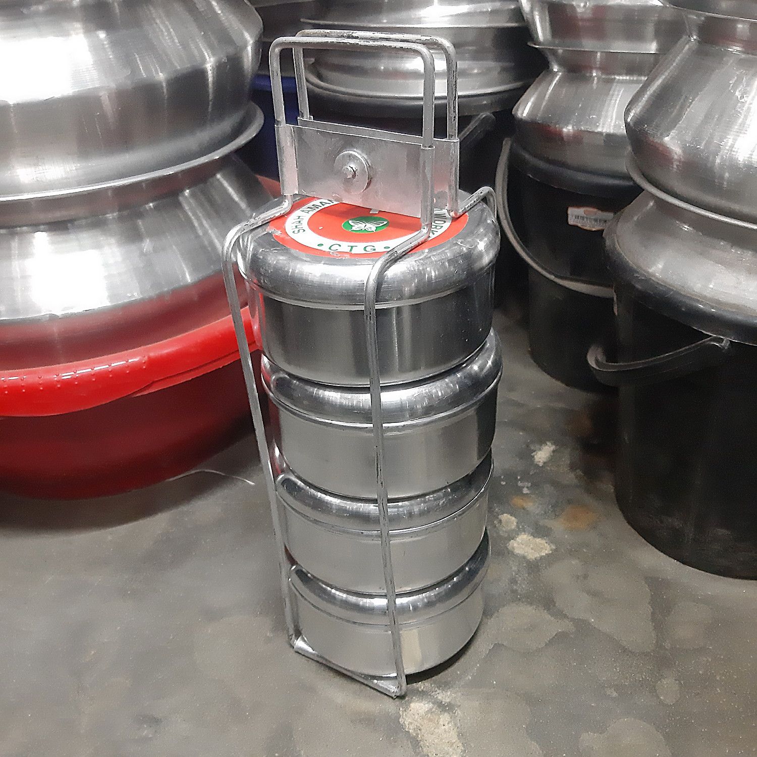 Aluminum's Tiffin Carrier - 4 Bati