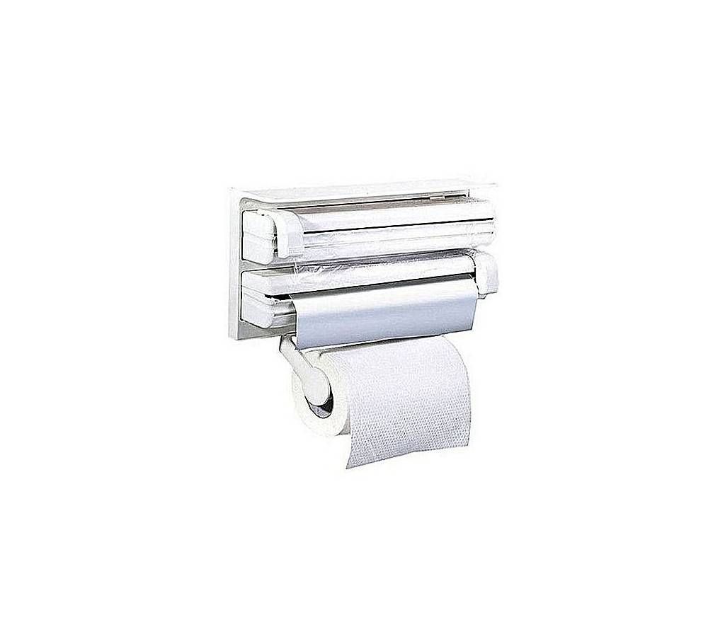 Wall Mounted Triple Paper Dispenser - White