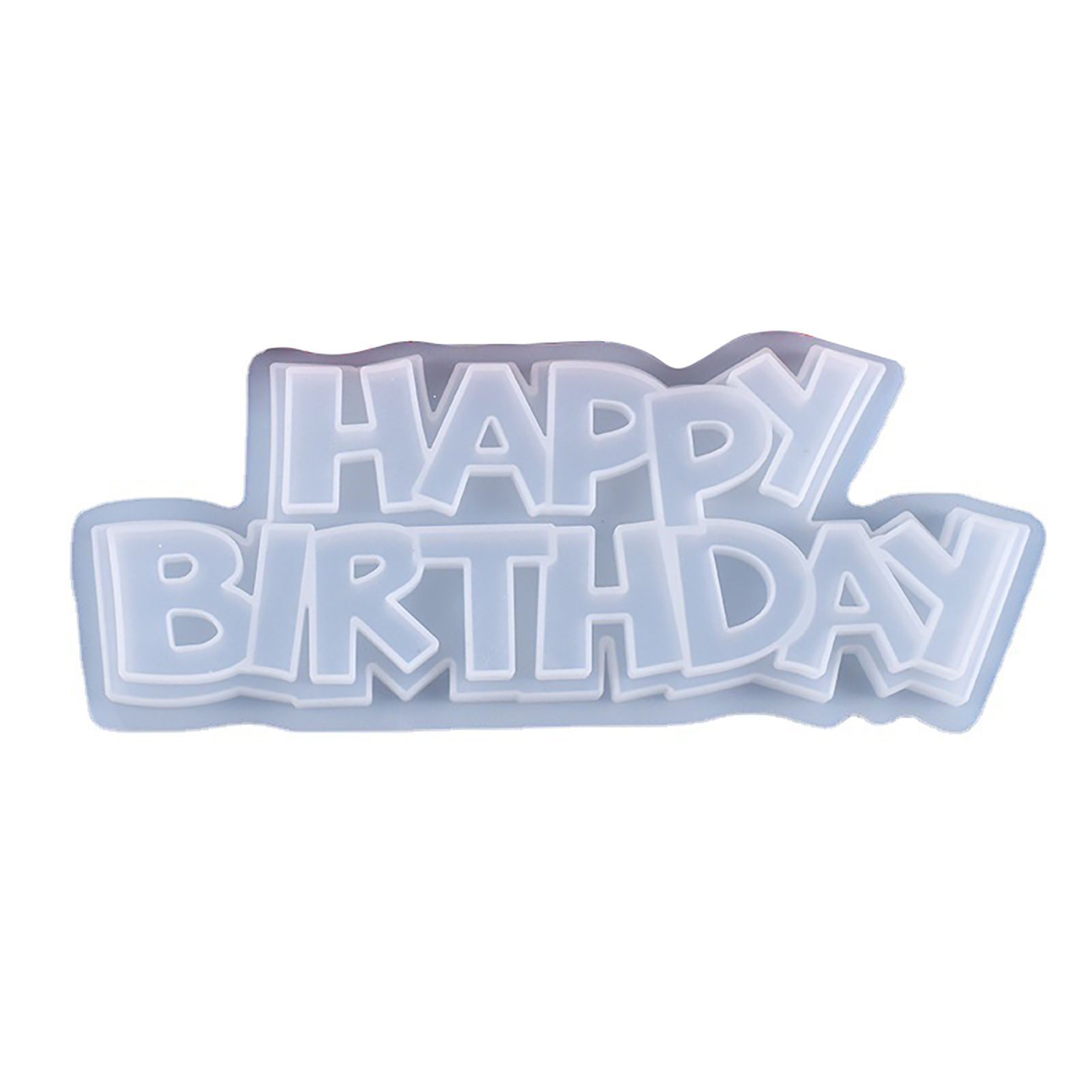 Baking Mold Scentless 3D Happy Birthday Letters Sugar Craft Chocolate Mold