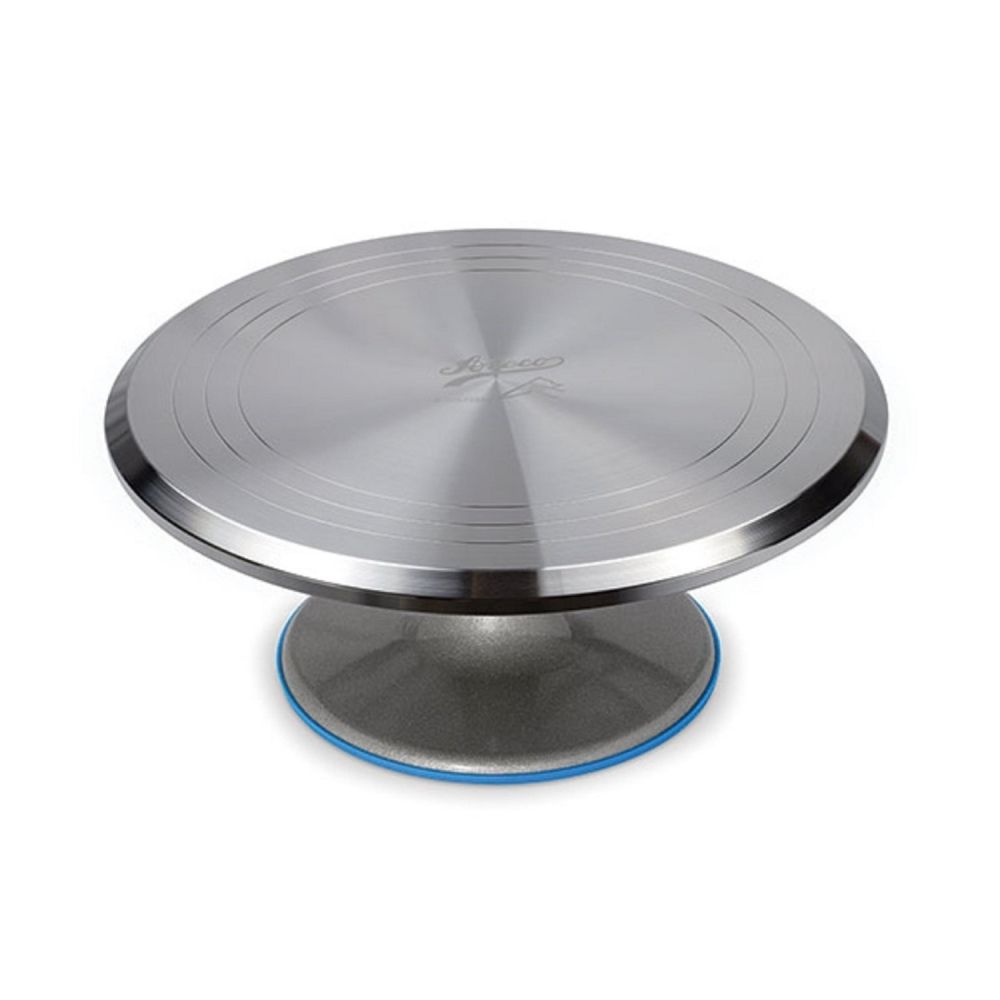 Stainless Steel Revolving Cake Stand 11 Inch Rotating Cake Turntable for Cake