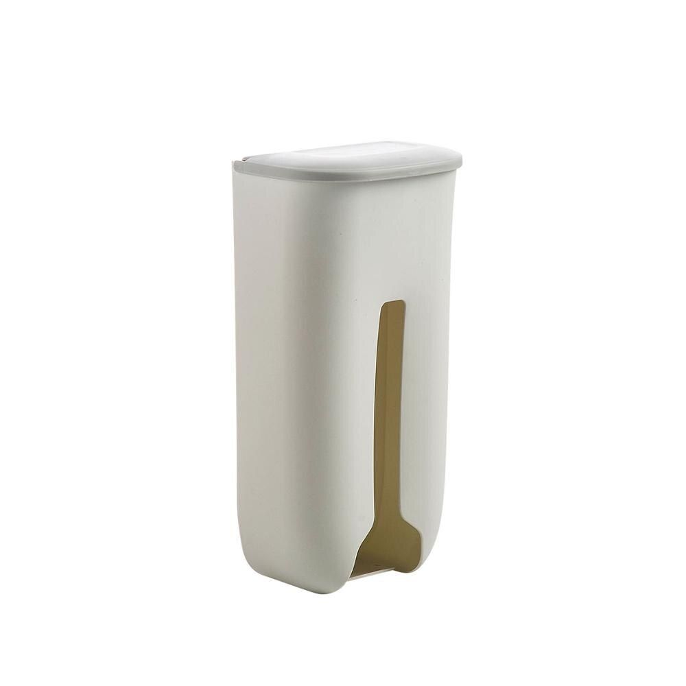 Wall Mounted Garbage Bags Storage Box Case Plastic Bags Dispenser Holder Hanging Kitchen Rubbish Bag Organizer Container