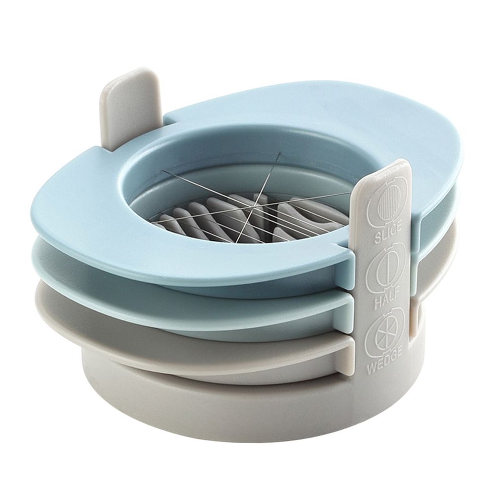 3 In 1 Stainless Steel Cutting Wires Hard Boiled Egg Slicer Cutter Kitchen Tool