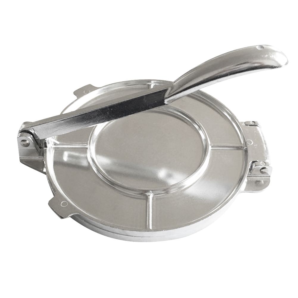 Foldable 8Inch Uncoated Aluminum Heavy Duty Dough Press Tortilla Maker Bakeware