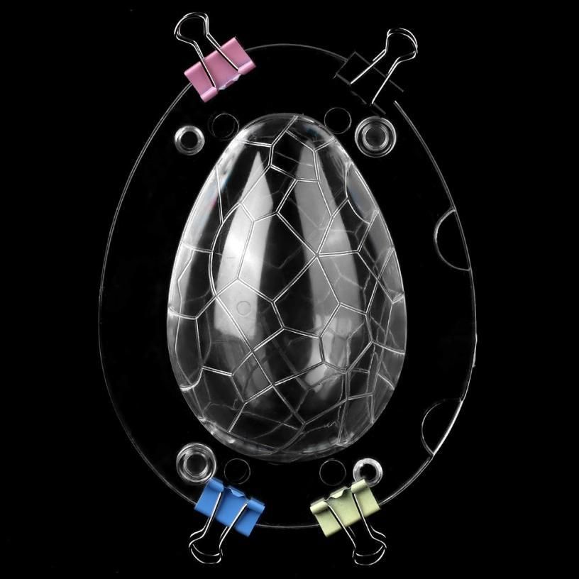 3D Easter Egg Chocolate Mould Pattern Dinosaur Plastic Diy Fondant Cake Decorating ool