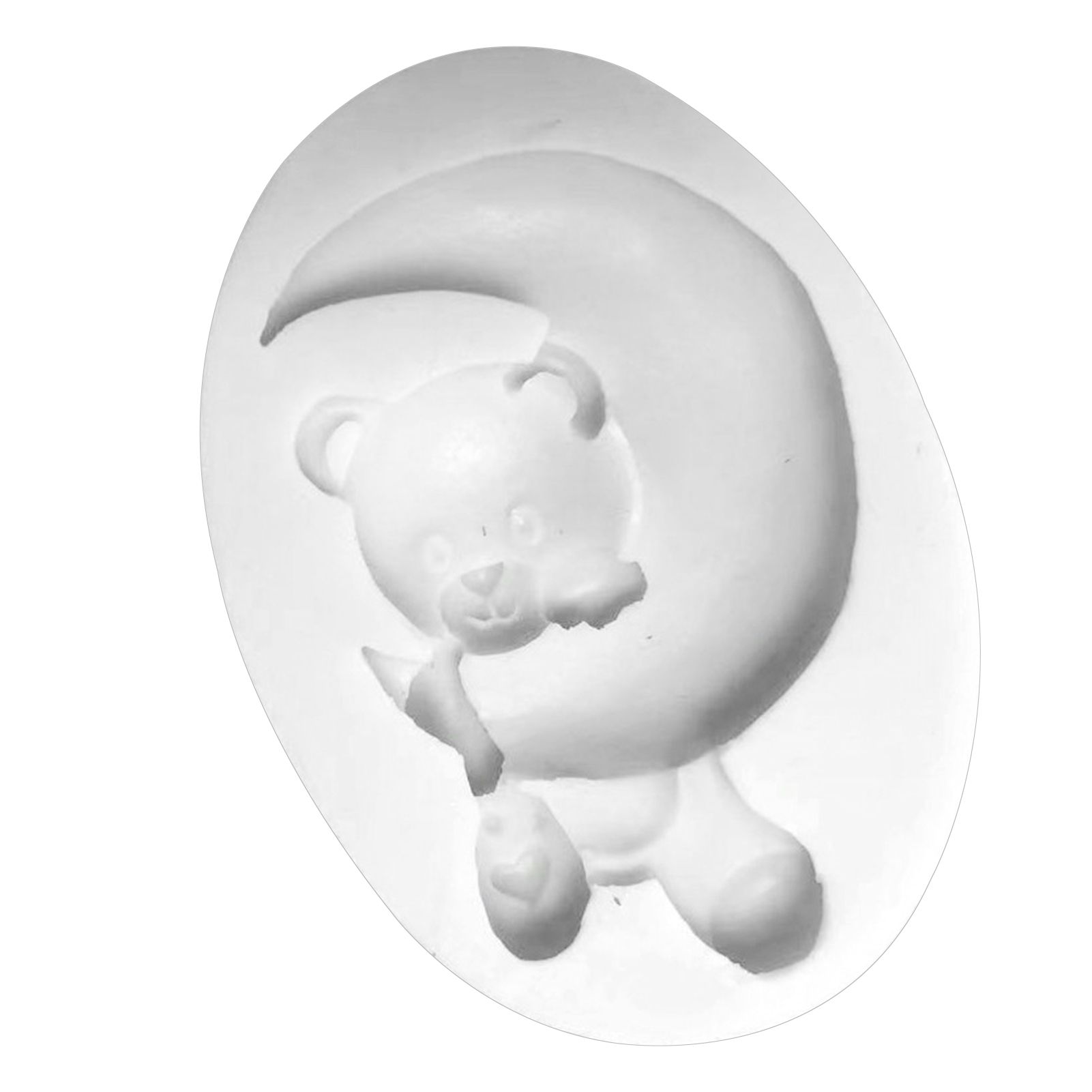 Dessert Mold No Odor Cartoon Moon Bear Cupcake Topping Mold
