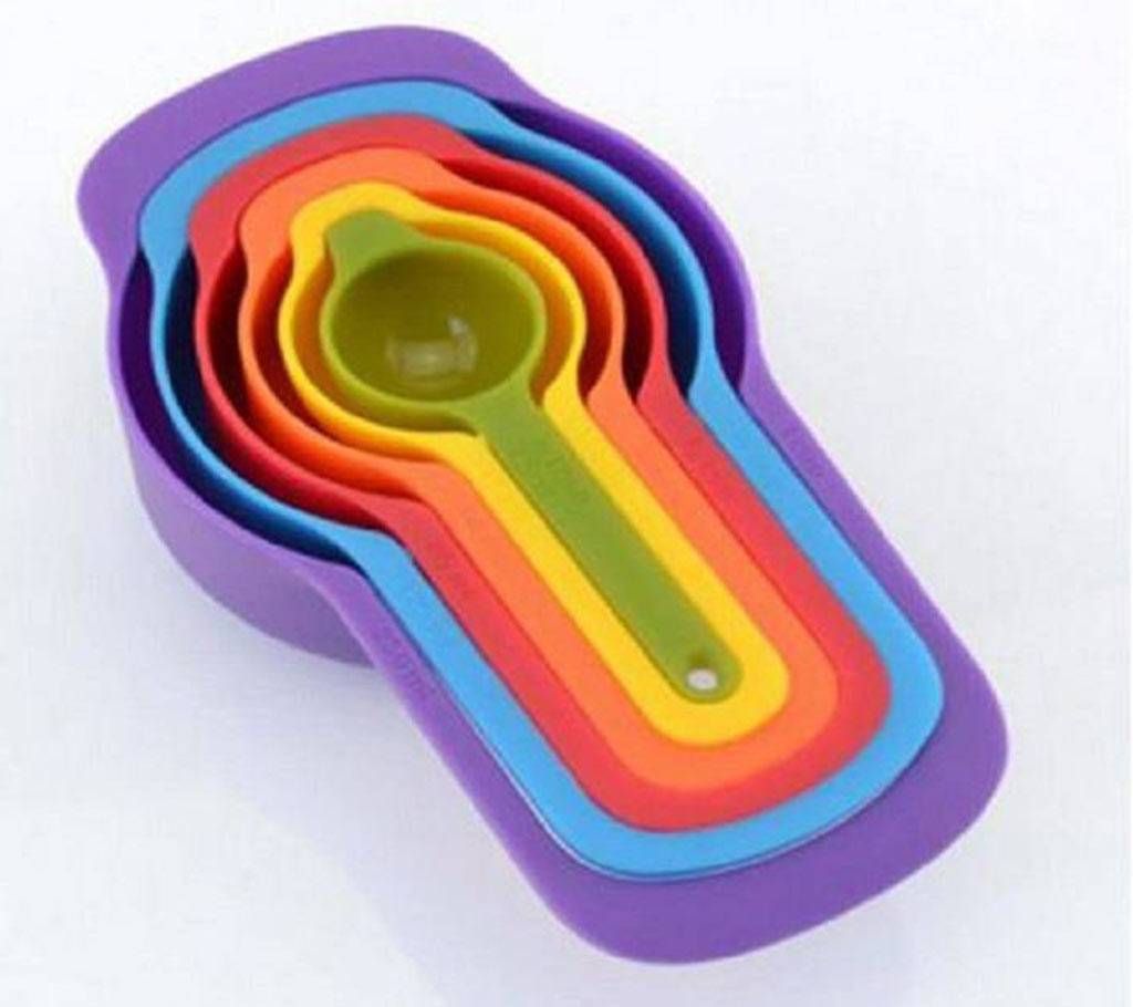 Folding measuring spoon set 