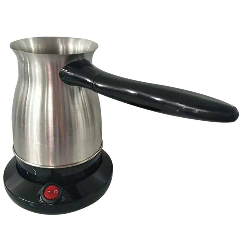 Durable 600W 220V Coffee Machine Stainless Steel Turkish Coffee Maker Electrical Coffee Pot Coffee Kettle for Home Office UK Plug