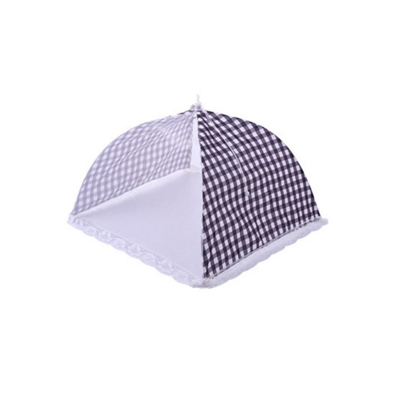 Houseeker 12 inch Foldable Kitchen Mesh Food Cover Umbrella Hygiene Grid Dish Cover Anti Fly Mosquito Dust BBQ Picnic Kitchenware