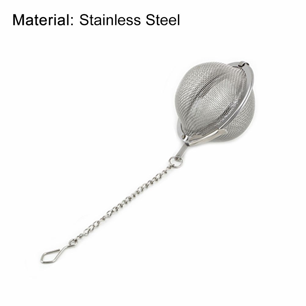 Stainless Steel Infuser Strainer Mesh Tea Sn Locking Spice Egg Shaped Ball