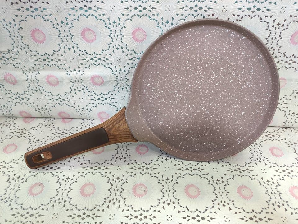 JIO 22cm Non-Stick (Induction) Dosa Tawa ,Marble Coted Tawa, Use For Induction Cooker,Black & Ess,Gift And Home Decoration.CD:Z50.
