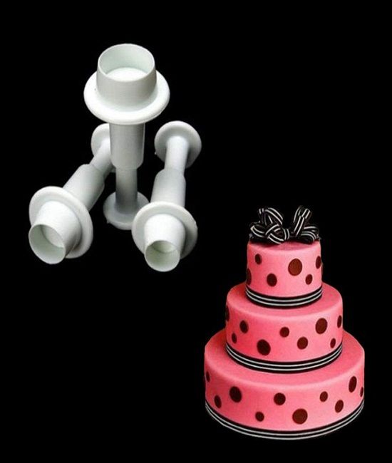 Round Shape Plunger Cake Decorating Tools