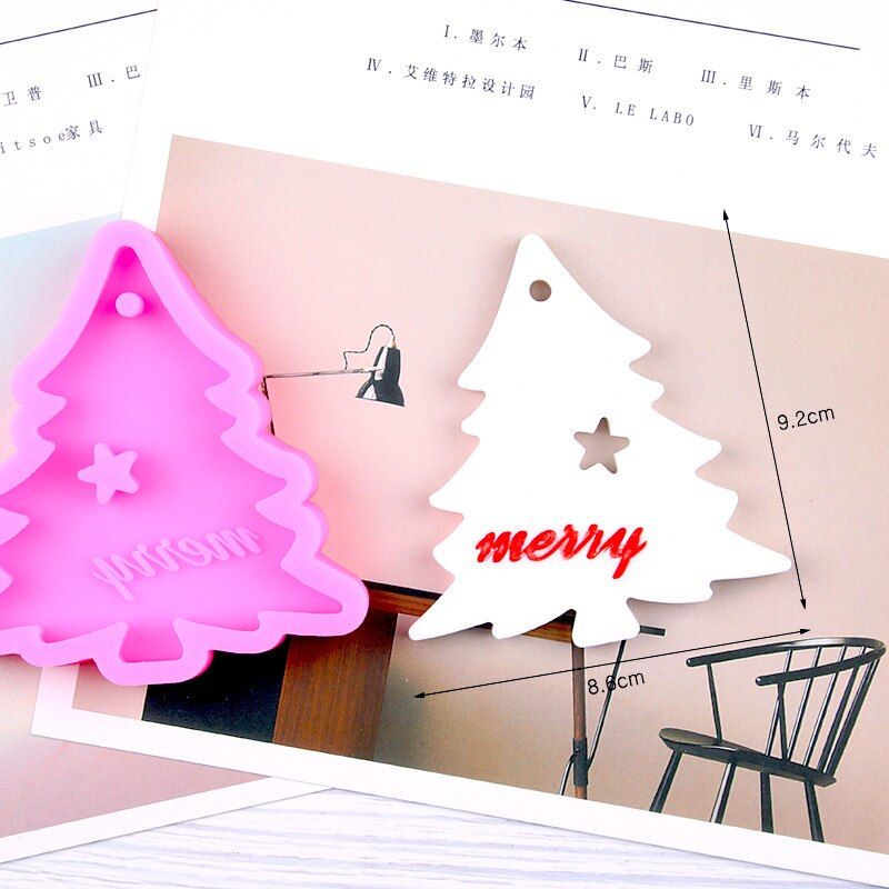 3D Christmas Silicone Molds For Soap Snowflake DIY Xmas Chocolate Mold Sugar Craft Soap Mould  Fondant Cake Decorating Tools