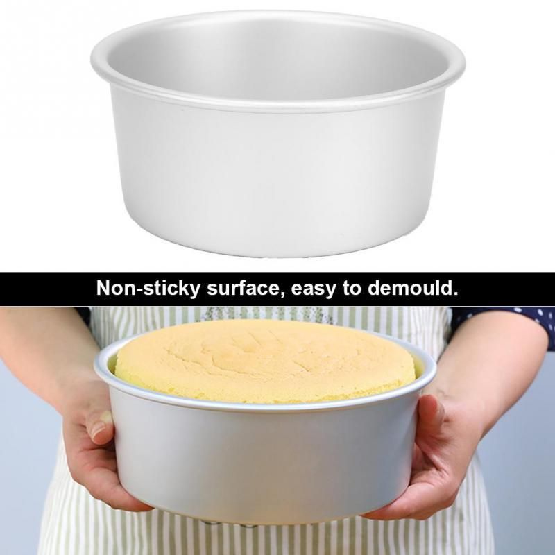 Round Cake Mold 1 piece - silver 7 Inch