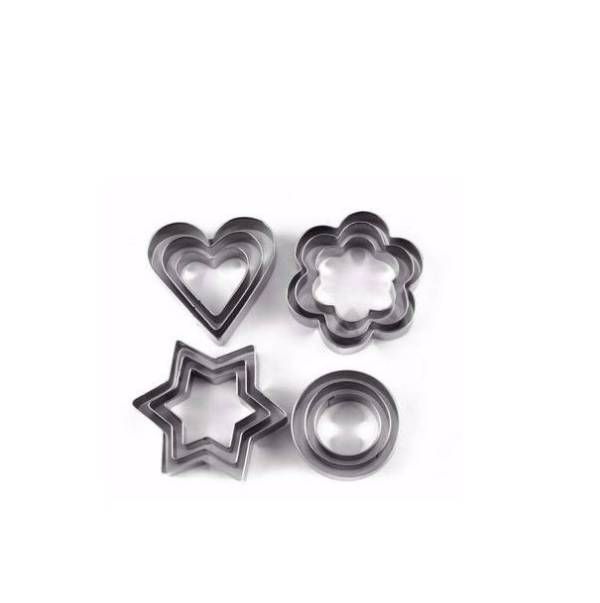 Metal Cookies Cutter Set - 12pcs 