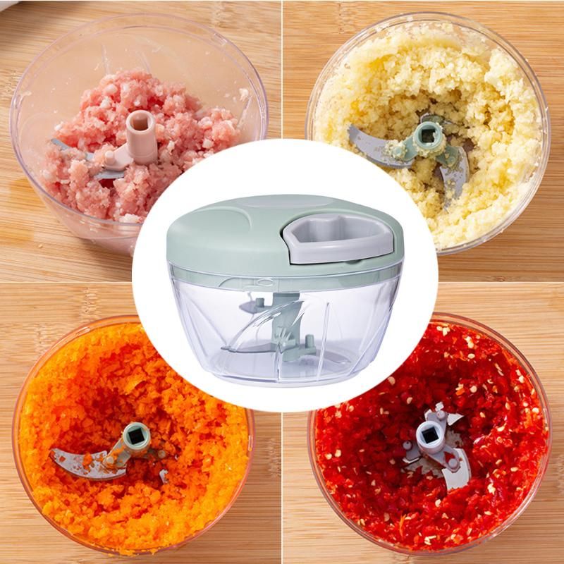 Hand Manual Blander Garlic Cutter Blender Vegetable Chopper Meat Grinder Mincer Pengisar Tarik Tangan Mini