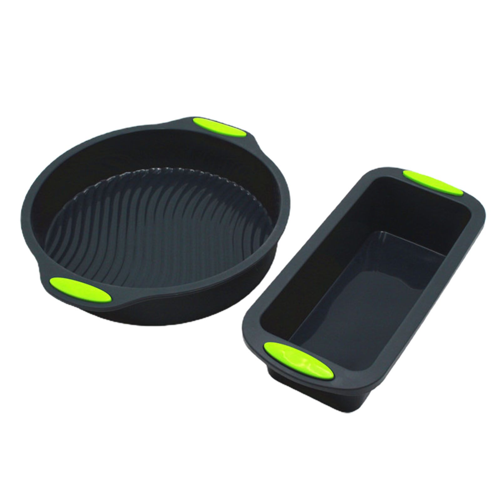 2Pcs Silicone Baking Mold Double Ears Cake Mould Bread Toast Tray Kitchen Tools