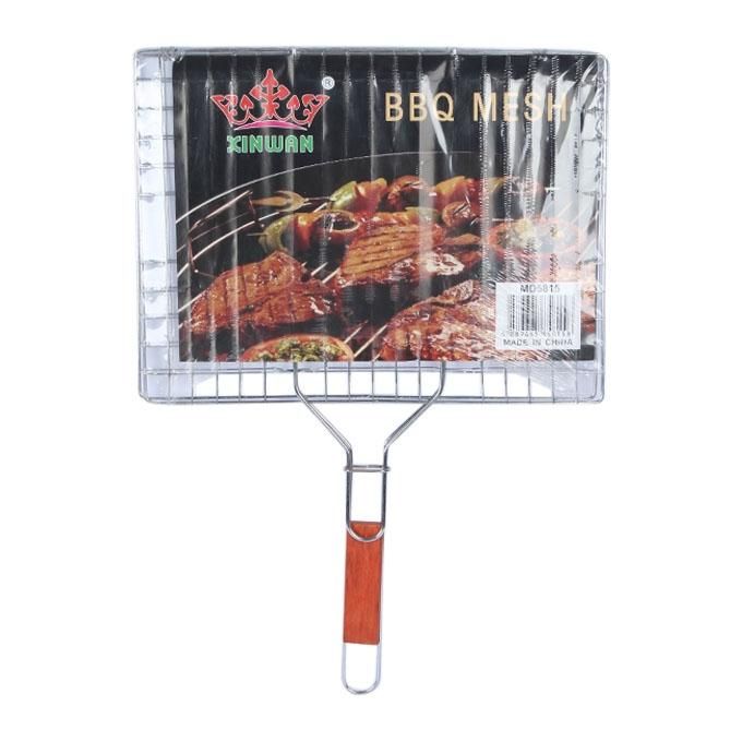 Portable Bbq Grill Net Clip - Silver