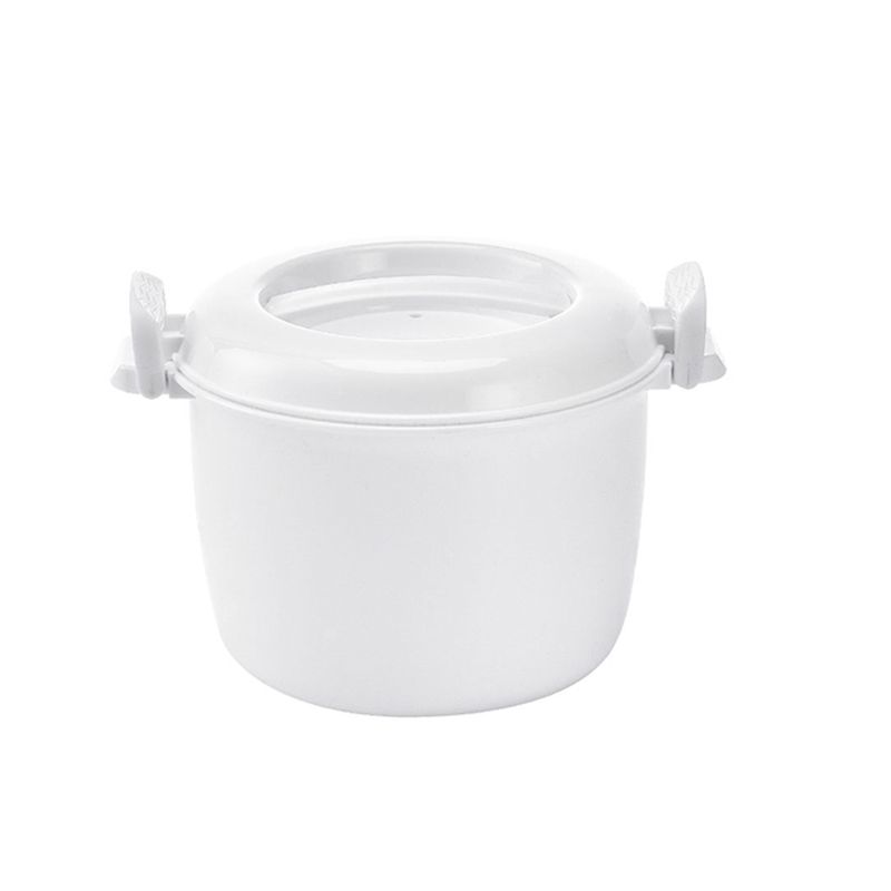 Microwave Rice Cooker Multifunction Small Lunch Container Microwave Cooker Cookware for Microwave Oven 17.5x21x14cm