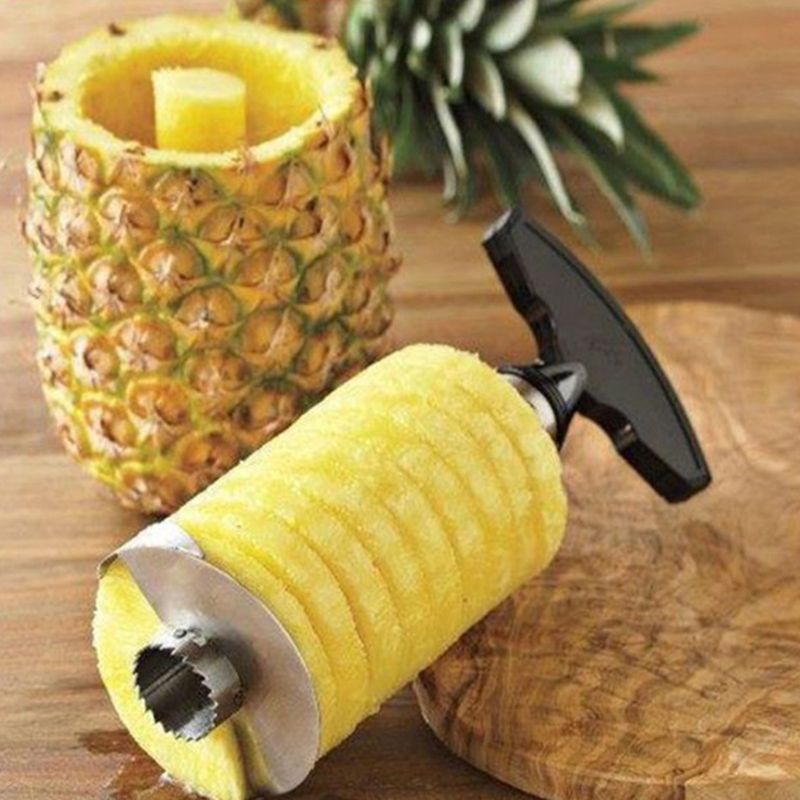 1PC Stainless Steel Easy to use Pineapple Peeler Accessories Pineapple Slicers Fruit Cutter Corer Slicer Kitchen Tools Good effect and easy to use