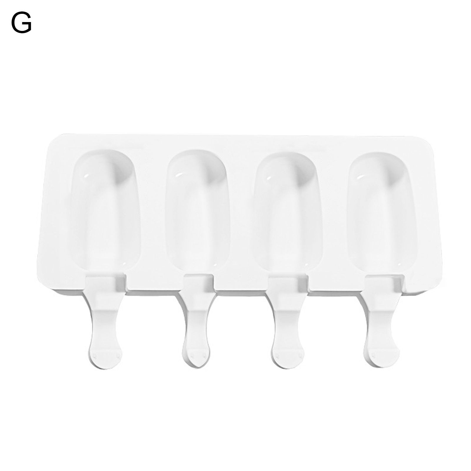 Oval Ice Cream Mold Silicone Reusable Chocolate Popsicle Maker DIY Dessert Mould