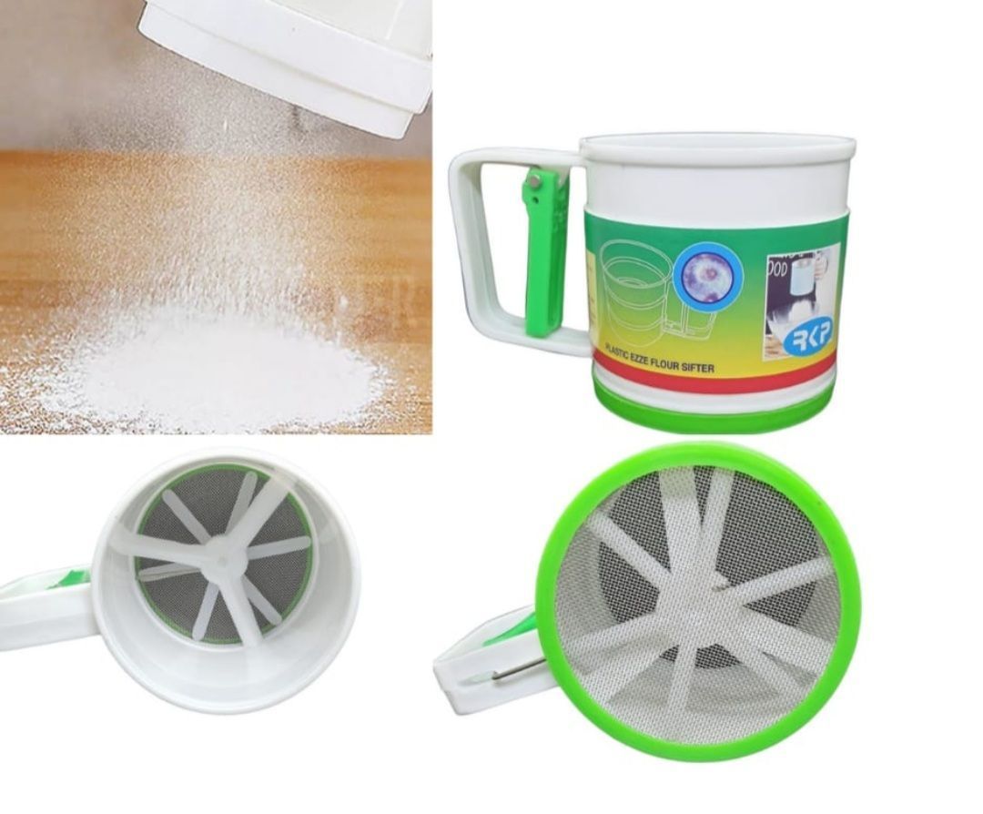 250Ml Diy Baking Supply Cocoa Powder Shifter For Kitchen Tools 1Pcs White Flower Shaker Flour Sieve Durable - Kitchen Accessories